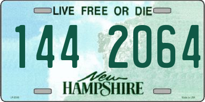 NH license plate 1442064