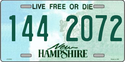 NH license plate 1442072