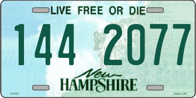 NH license plate 1442077
