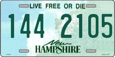 NH license plate 1442105