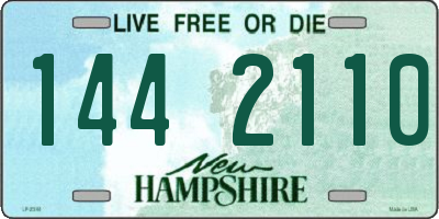 NH license plate 1442110
