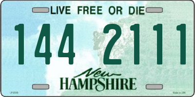 NH license plate 1442111
