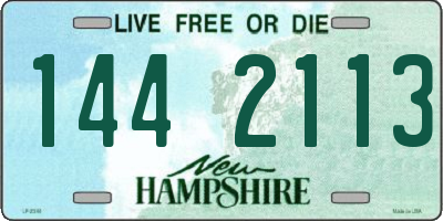 NH license plate 1442113
