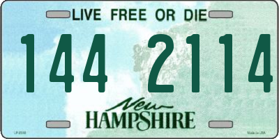 NH license plate 1442114