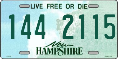 NH license plate 1442115