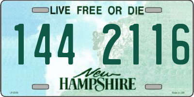 NH license plate 1442116