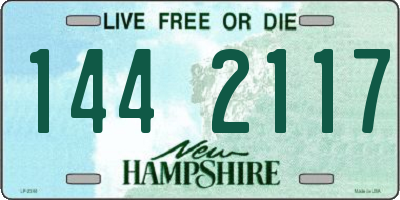 NH license plate 1442117