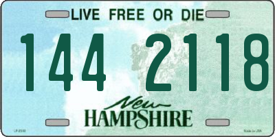 NH license plate 1442118