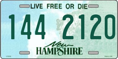 NH license plate 1442120