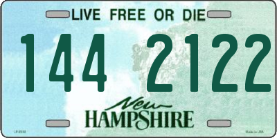 NH license plate 1442122