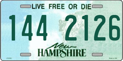 NH license plate 1442126