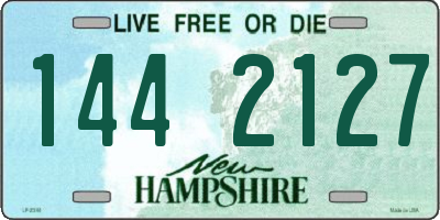 NH license plate 1442127