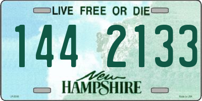 NH license plate 1442133