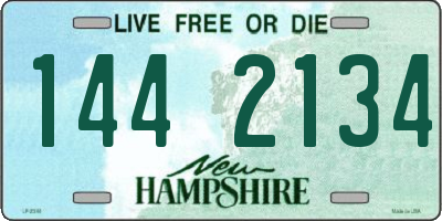 NH license plate 1442134