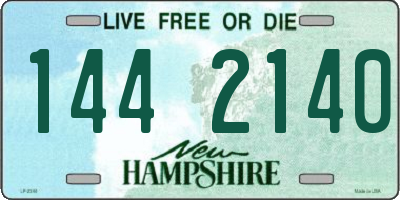 NH license plate 1442140