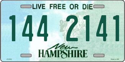 NH license plate 1442141