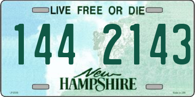 NH license plate 1442143