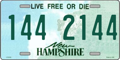 NH license plate 1442144
