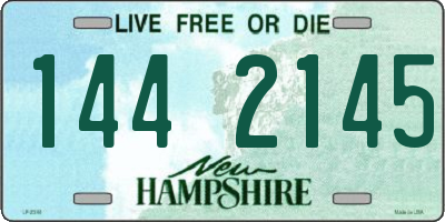 NH license plate 1442145