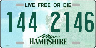 NH license plate 1442146