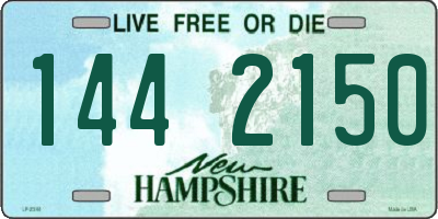 NH license plate 1442150