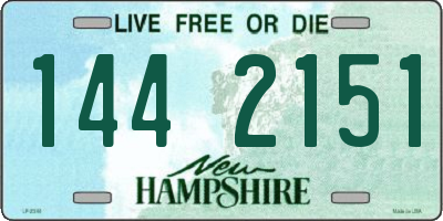 NH license plate 1442151