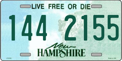 NH license plate 1442155