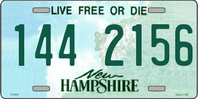 NH license plate 1442156