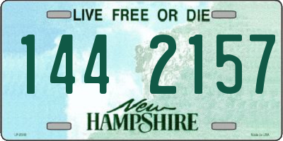 NH license plate 1442157