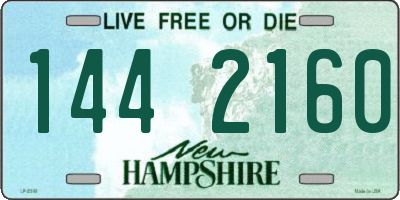 NH license plate 1442160