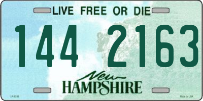 NH license plate 1442163