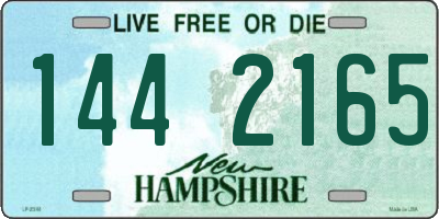 NH license plate 1442165