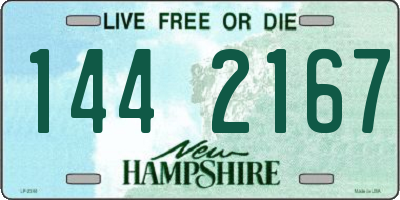 NH license plate 1442167
