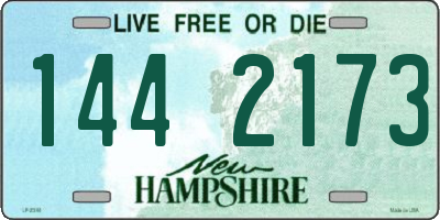 NH license plate 1442173