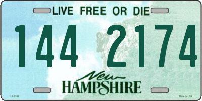 NH license plate 1442174