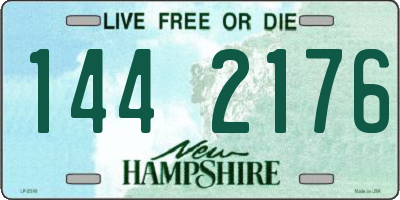 NH license plate 1442176