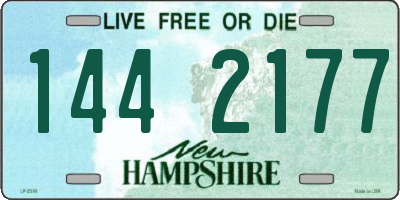 NH license plate 1442177