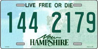 NH license plate 1442179