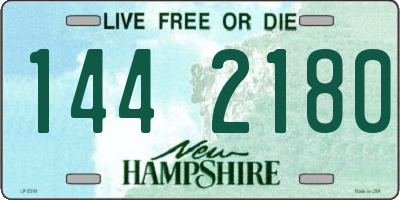 NH license plate 1442180