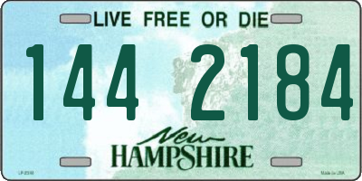 NH license plate 1442184