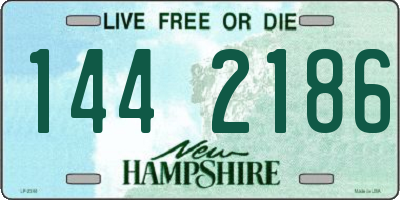 NH license plate 1442186