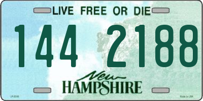 NH license plate 1442188