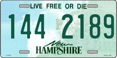 NH license plate 1442189