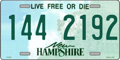 NH license plate 1442192
