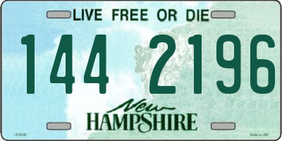NH license plate 1442196
