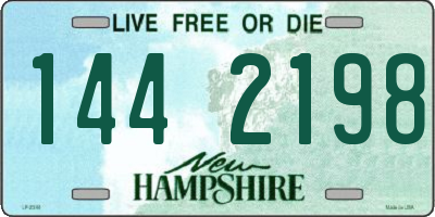 NH license plate 1442198