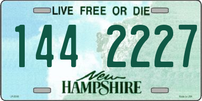 NH license plate 1442227