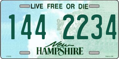 NH license plate 1442234