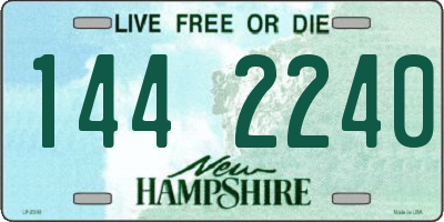 NH license plate 1442240