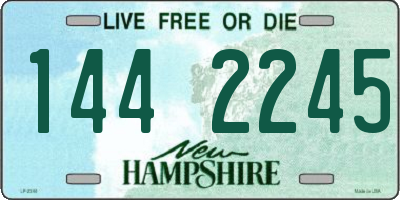 NH license plate 1442245
